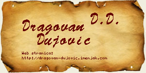 Dragovan Dujović vizit kartica